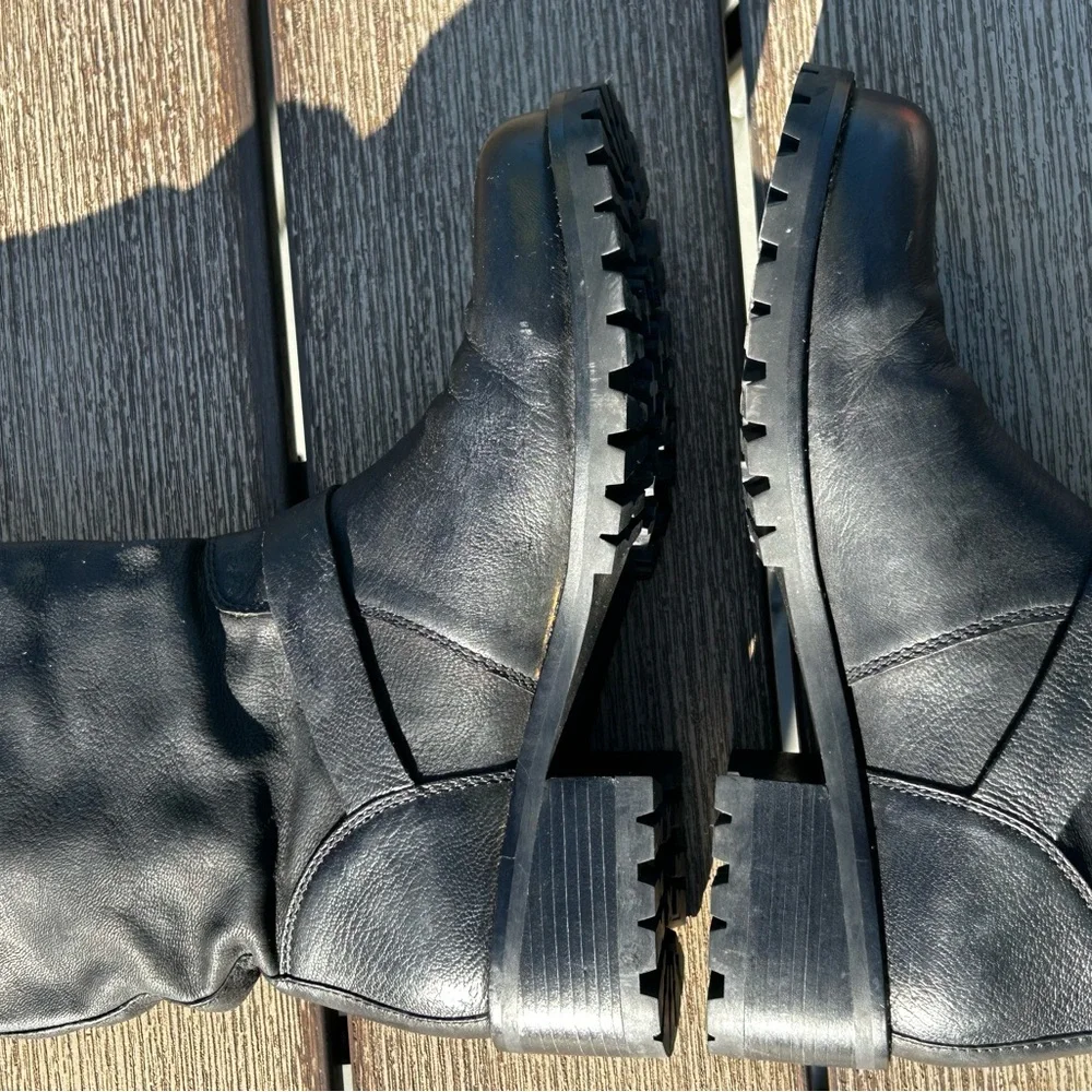 Cole Haan Hemlock W00198 Black Leather Buckle Boot Size 7.5 - Picture 9 of 15